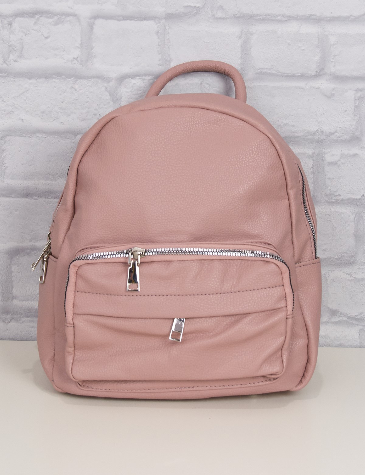 Huxley and Grace Γυναικείο ροζ mini Backpack δερματίνη CK5696P